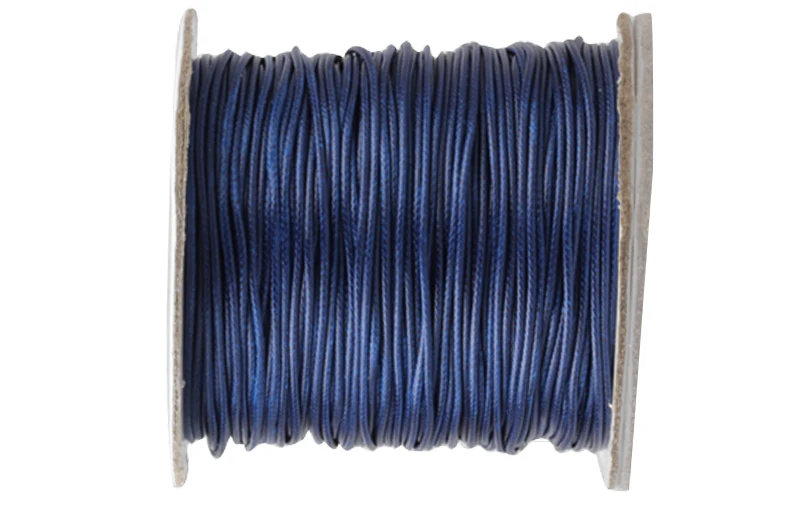 

0.5mm Navy Blue Korea Polyester Wax Cord Waxed Thread +Jewelry Findings Bracelet Necklace Wire String Accessories+200yds/roll