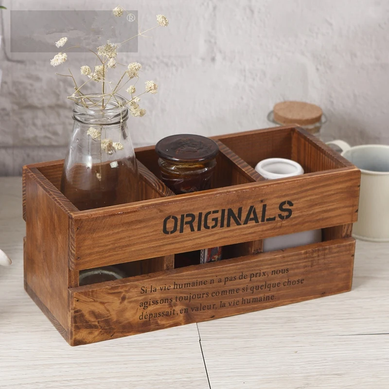 

New Creative Home Solid Wood Box Remote Controller Box/Pen Holders Holder 3 Layer Pen Container Gift Office Organizer School S