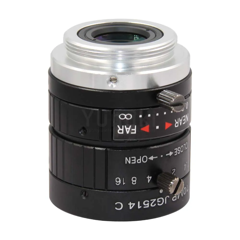 Yumiki HD 10MP CCTV Камера объектив с фокусным расстоянием 25 мм F1.4 апертурой Крепление C для видеонаблюдения Камера или промышленный контроль