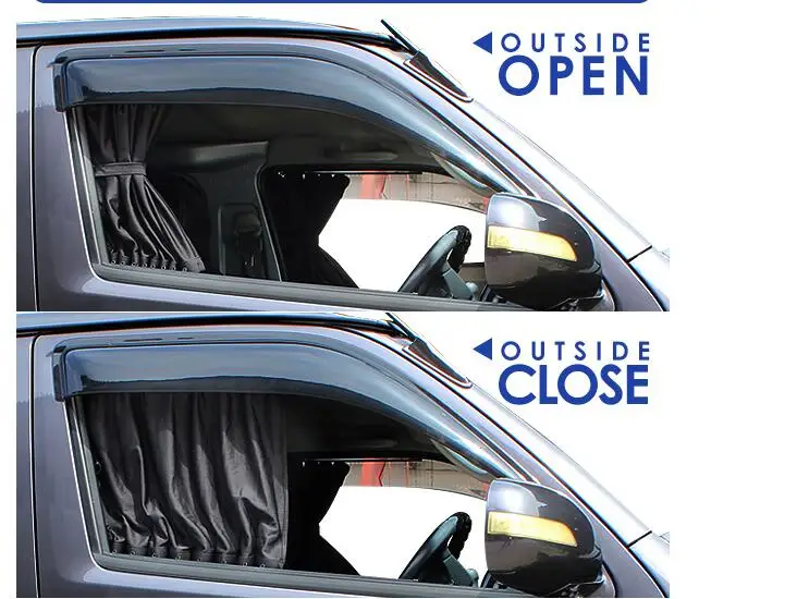 

For TOYOTA HIACE200 Series 2005-2015 Year Deluxe Front Door Curtains