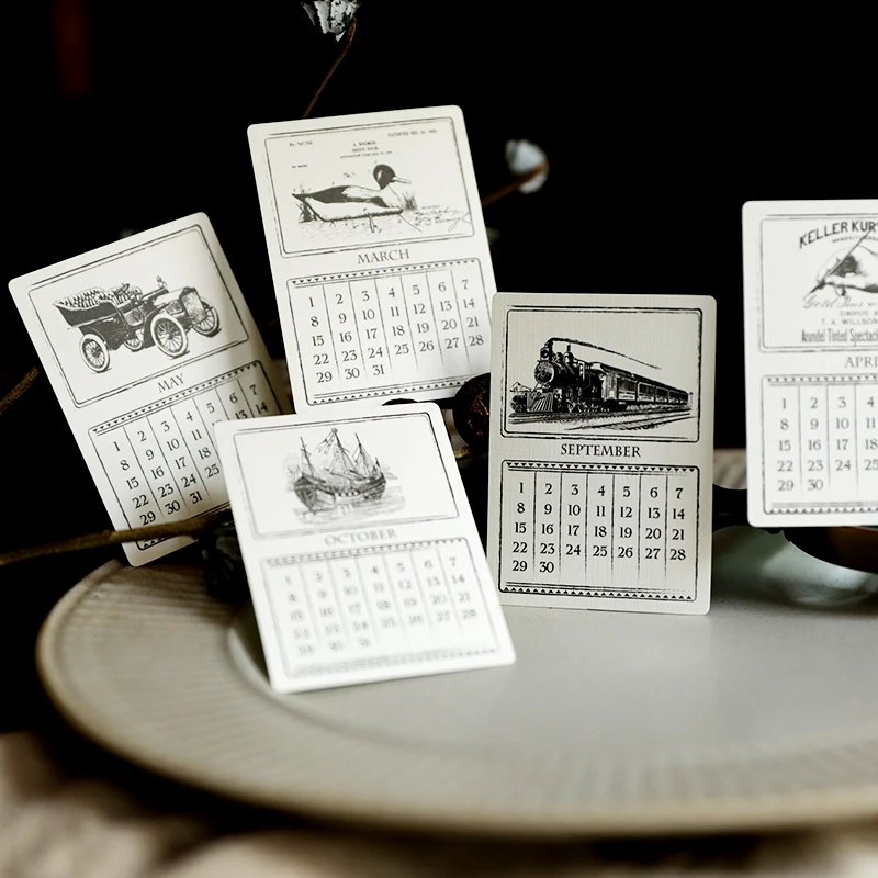 YPP ремесло 24 шт календарь стиль бумажные карманные карты для скрапбукинга DIY проекты/фотоальбом/карты рукоделия