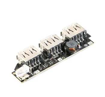 

3 USB 5V 2A 1A Mobile Power Bank Charger Module Lithium Li-ion 18650 Battery Charging Board LED Indicator 3V 3.7V 4.2V to 5V