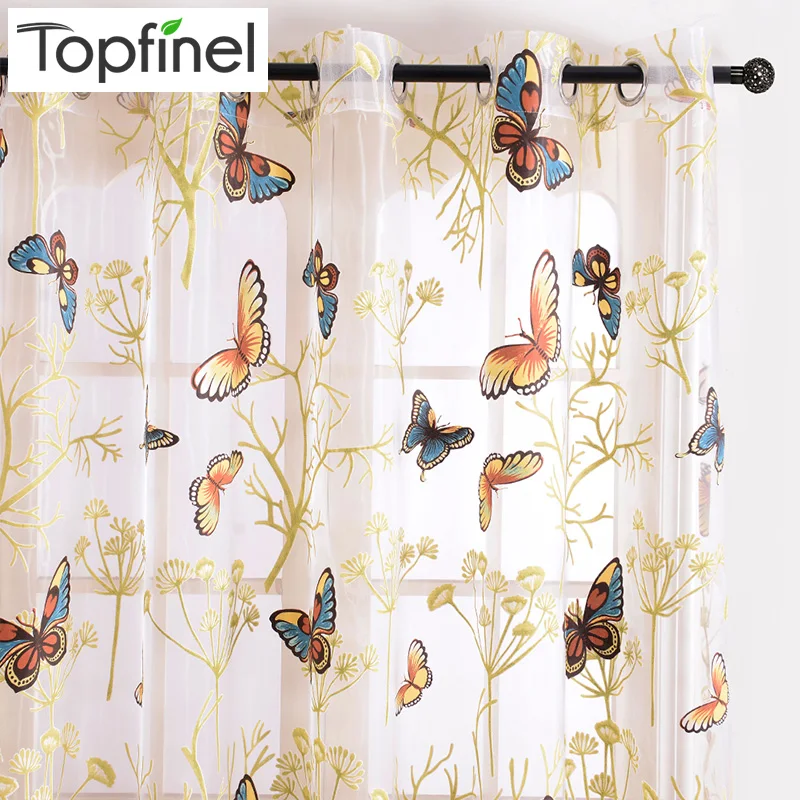 Buy Butterfly Window Curtains for Living Room Bedroom