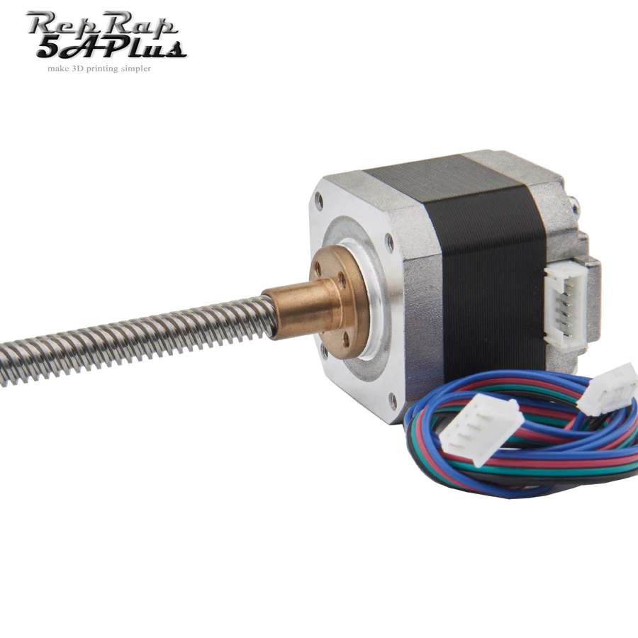 Stepper Motor NEMA17 40mm Screw Rod Stepper Motor T8 Pitch 2mm Lead 8mm