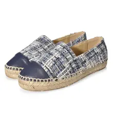 Женские эспадрильи; повседневные Лоферы ручной работы из овечьей кожи; Лидер продаж; Разноцветные туфли на плоской подошве; женская обувь без застежки; большие размеры 34-42