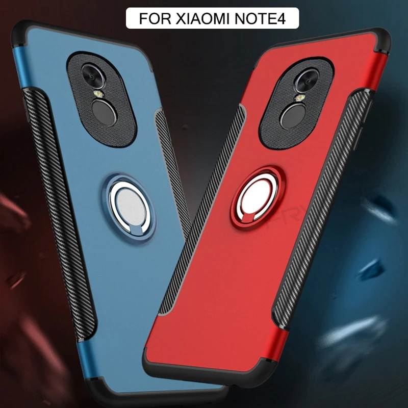 360 кольцевой держатель чехол для XiaoMi RedMi Note4 Note 4 4X глобальная версия Pro Prime