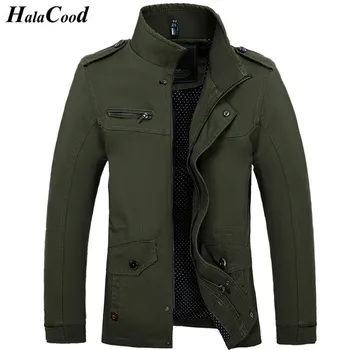 

Hot Sale Spring Autumn New Fashion Brand Men Jacket Coats Thin Overcoat Cotton Jackets Mens Outerwear Parka Plus Size Man Coats