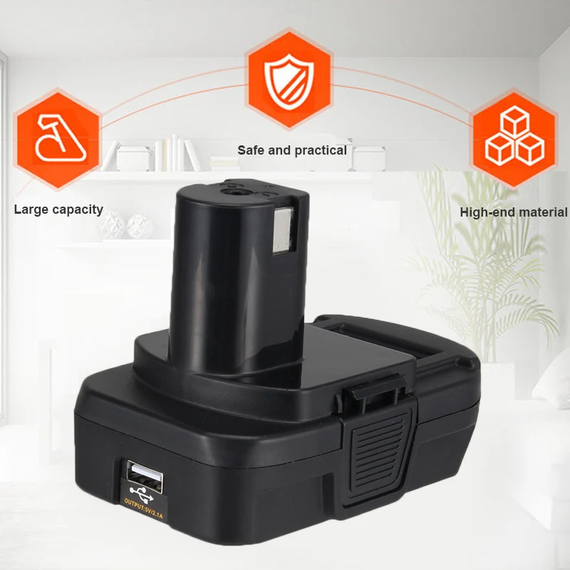 

BPS18GL Battery Adapter with USB Charging Port Battery Tools MAL999