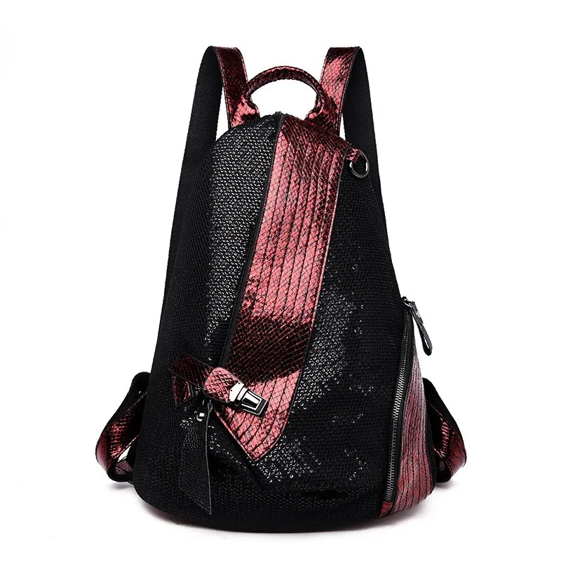 Luxury Designer Women Backpacks For Girls Sac A Dos Female Travel Shoulder Bag Women Backpack High Quality Mochilas Bagpack - Цвет: red