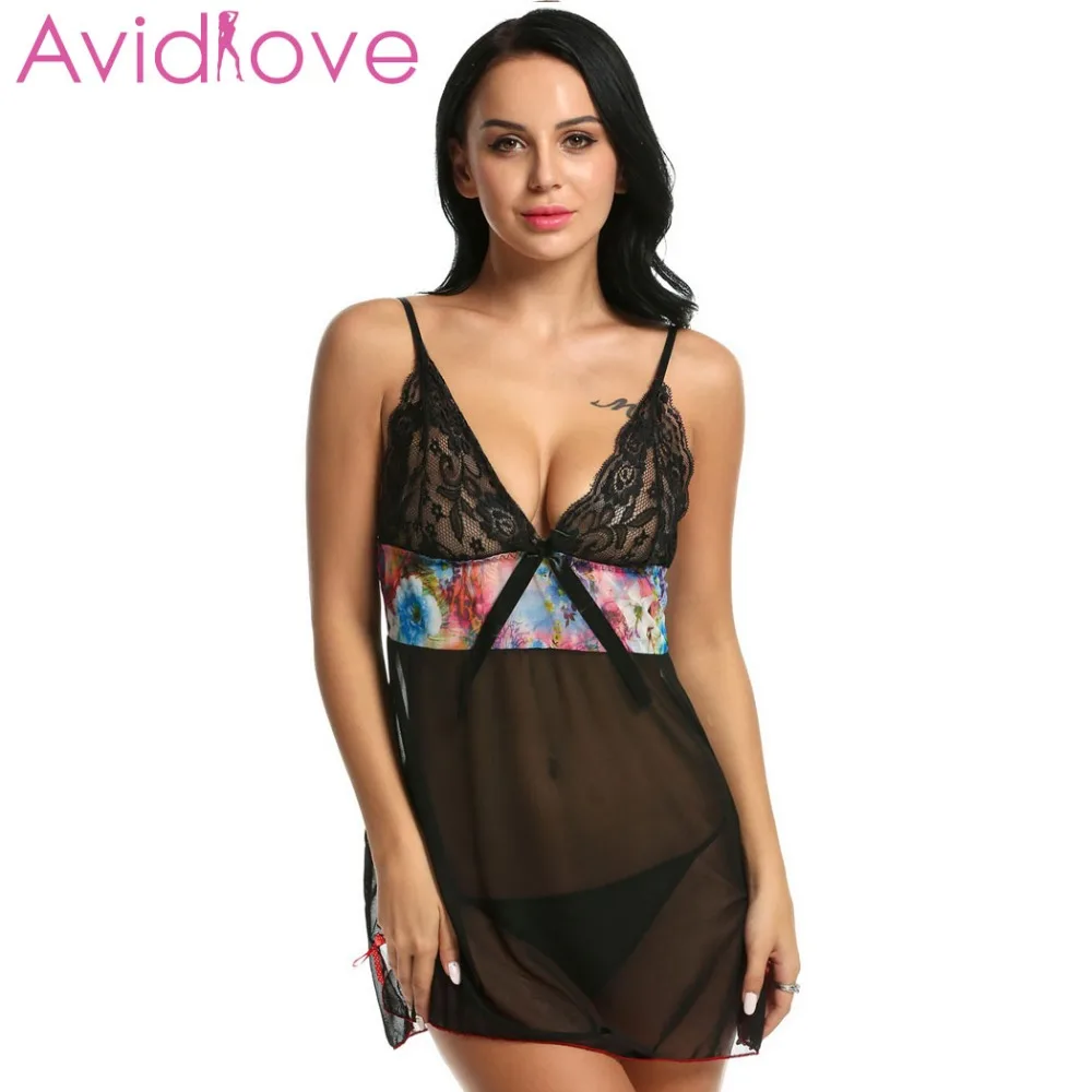 Avidlove сексуальное женское нижнее белье платье для женщин Babydoll кружевное Ночное