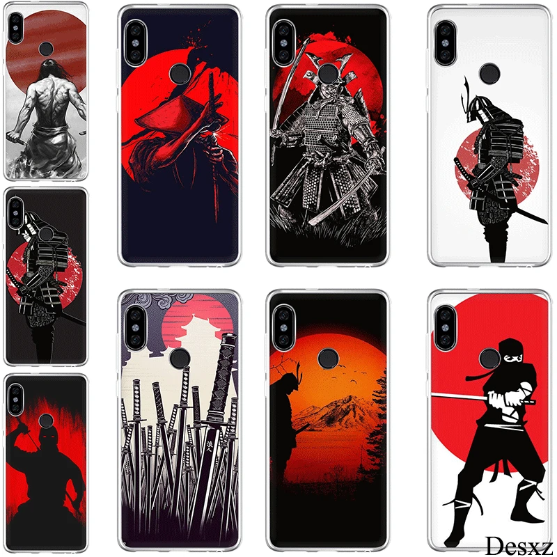 Phone Case Cover for Xiaomi Redmi Note 3 4 4X 5 6 5A Prime Pro Japan The samurai Ninja hard pc | Мобильные телефоны и