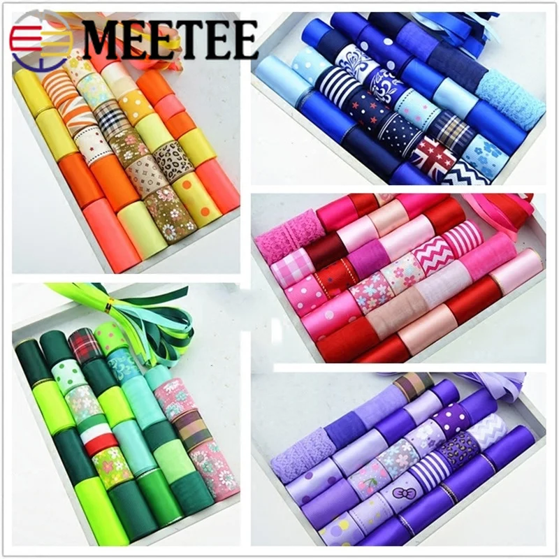 Meetee 1 компл. (1 шт. = м) атласная лента отделка тесьма DIY ручной работы лук аксессуары
