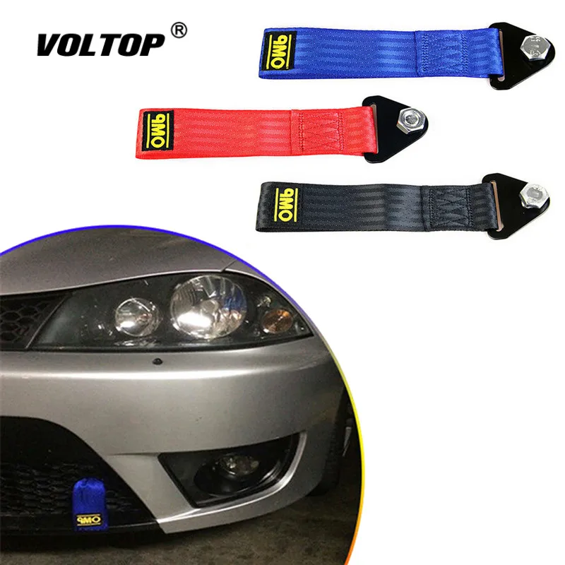 

Car Towing Rope High Strength Nylon Trailer Tow Ropes Racing Car Universal Tow Eye Strap Tow Strap Bumper Trailer
