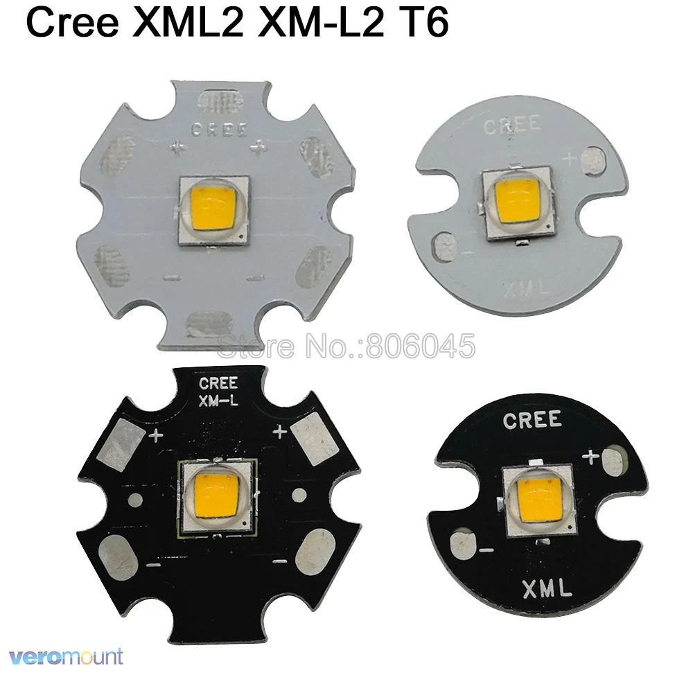 1x Original CREE XML2 XM-L2 10W High Power Led on 12mm 14mm 16mm 20mm PCB