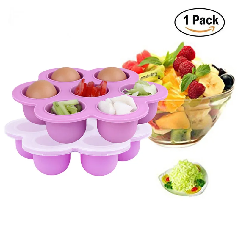 Infant Flower Lattice Fruit Breast Milk Storage Box Safety Silicone Freezer Tray Crisper Portability Kids Food Container | Дом и сад