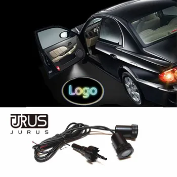

JURUS 2020 2pcs Led Door Lights For Subaru Logo For Mazda For Ford Car Light Projector Ghost Shadow Welcome Auto Accessories