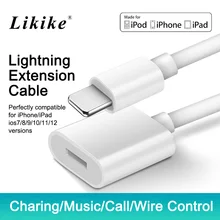 8 pin док-станция для мужчин и женщин удлинитель адаптер зарядное устройство для зарядки синхронизации данных кабель-удлинитель для iPhone6s 6Plus 7 5S iPad Mini Air