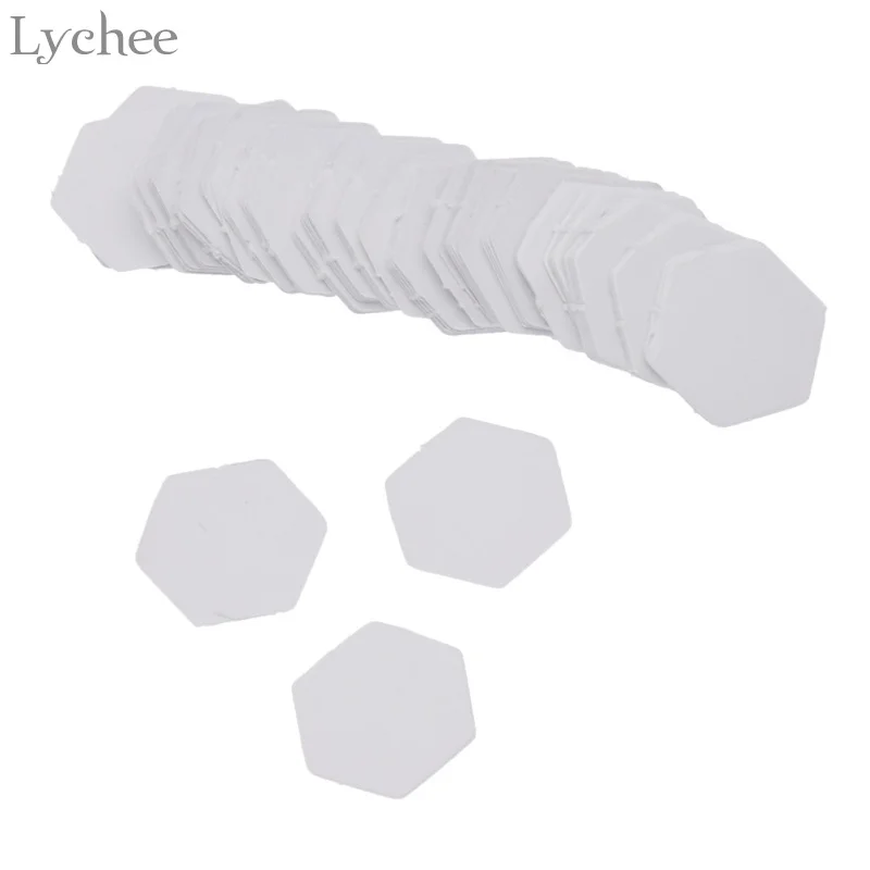 Lychee 100 шт. шестигранные бумажные шаблоны для шитья лоскутные ручной работы