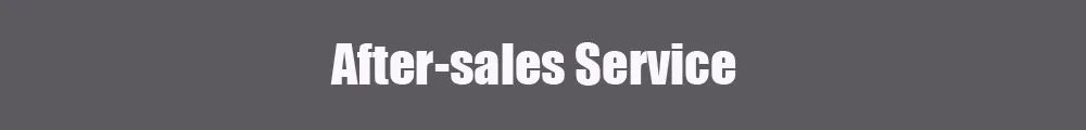 After-sales Service