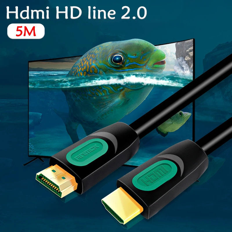 5 м HDMI кабель конвертер HDMI адаптер линия высокая скорость премиум компьютер универсальный