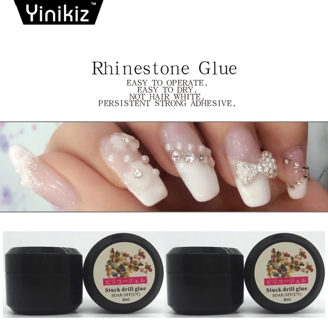 Yinikiz 1pcs 8g Glue Rhinestone Decoration Uv Gel Nail Polish Yinikiz 1pcs 8g Glue Rhinestone Decoration Uv Gel Nail Polish Adhesives Super Sticky Varnish