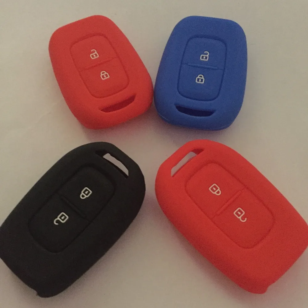 2016 new model silicone car key case cover for Renault 2 buttons silicone car key key
