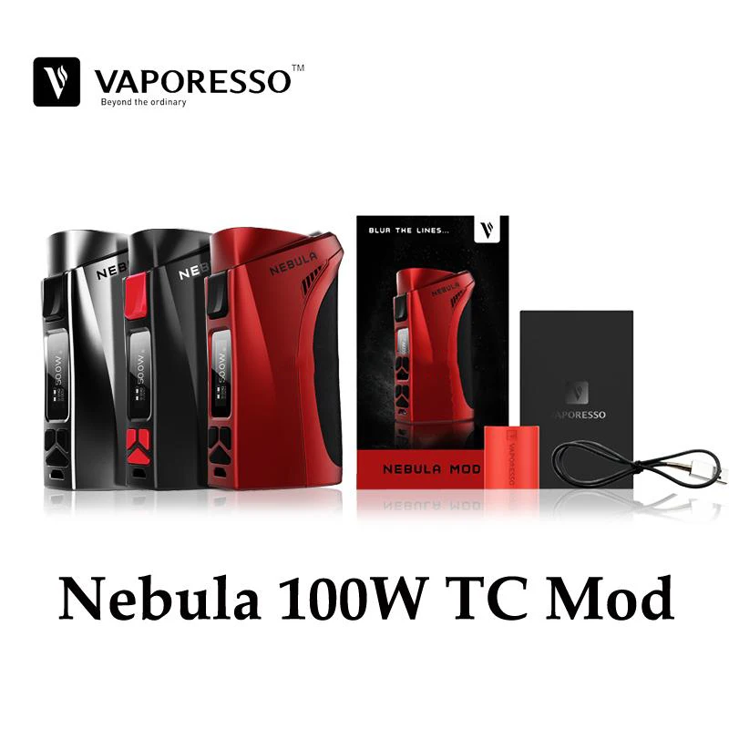 Оригинал Vaporesso Туманность 100 Вт ТК Коробка Мод Работает подходит один 26650 Батареи
