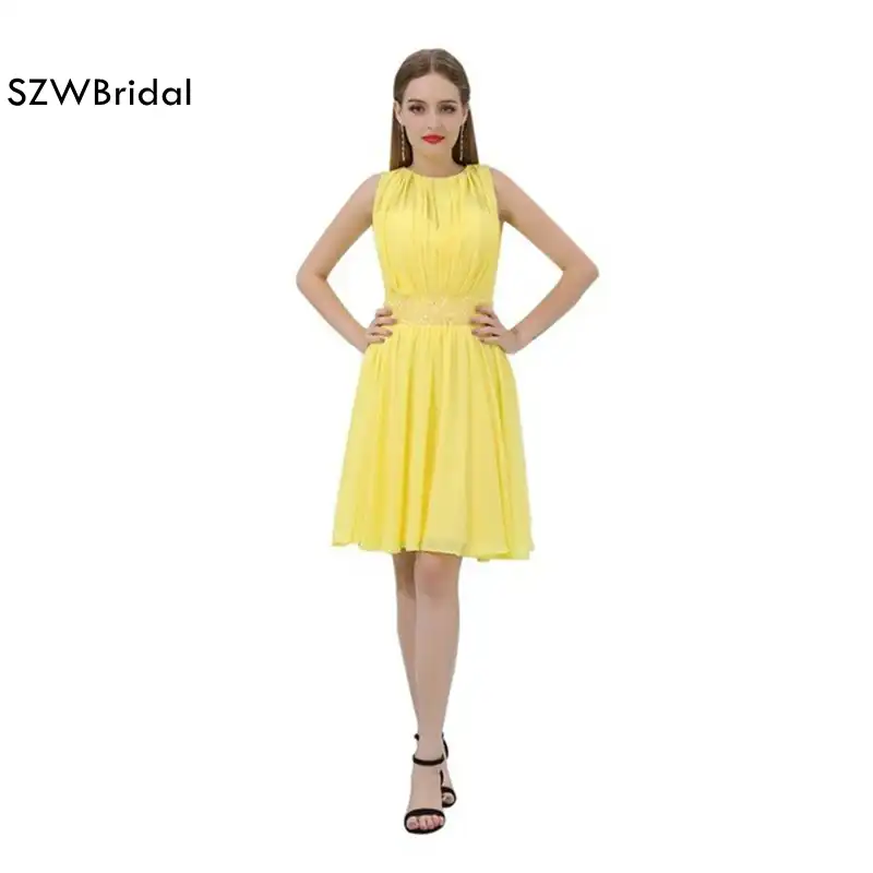 yellow cocktail dress plus size