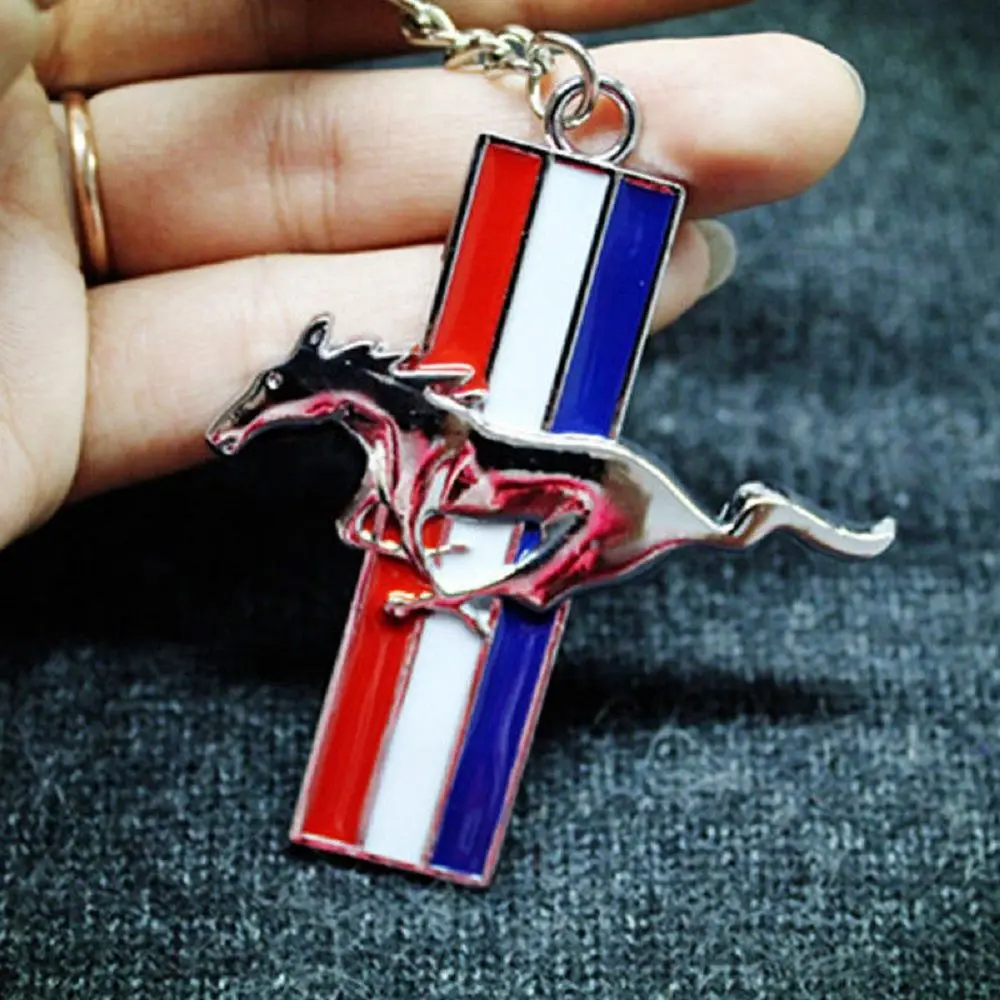 2018 Metal Car Logo Keyring Keychain Key Chain Pendant Key Holder For Mustang Key Ringin Key