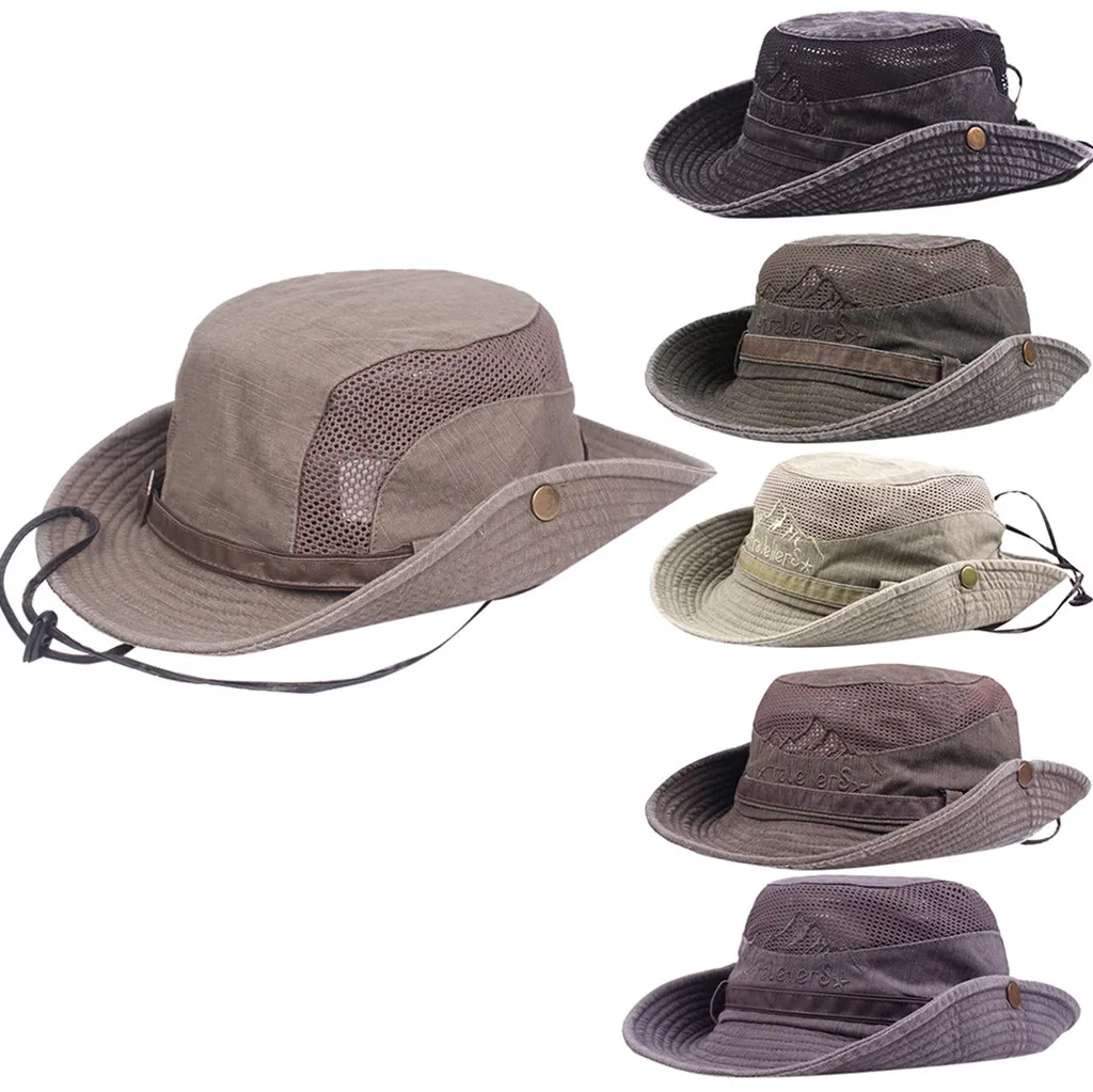 Hats Windproof Fishing Hats Wide Brim Sun Protection Hat Outdoor