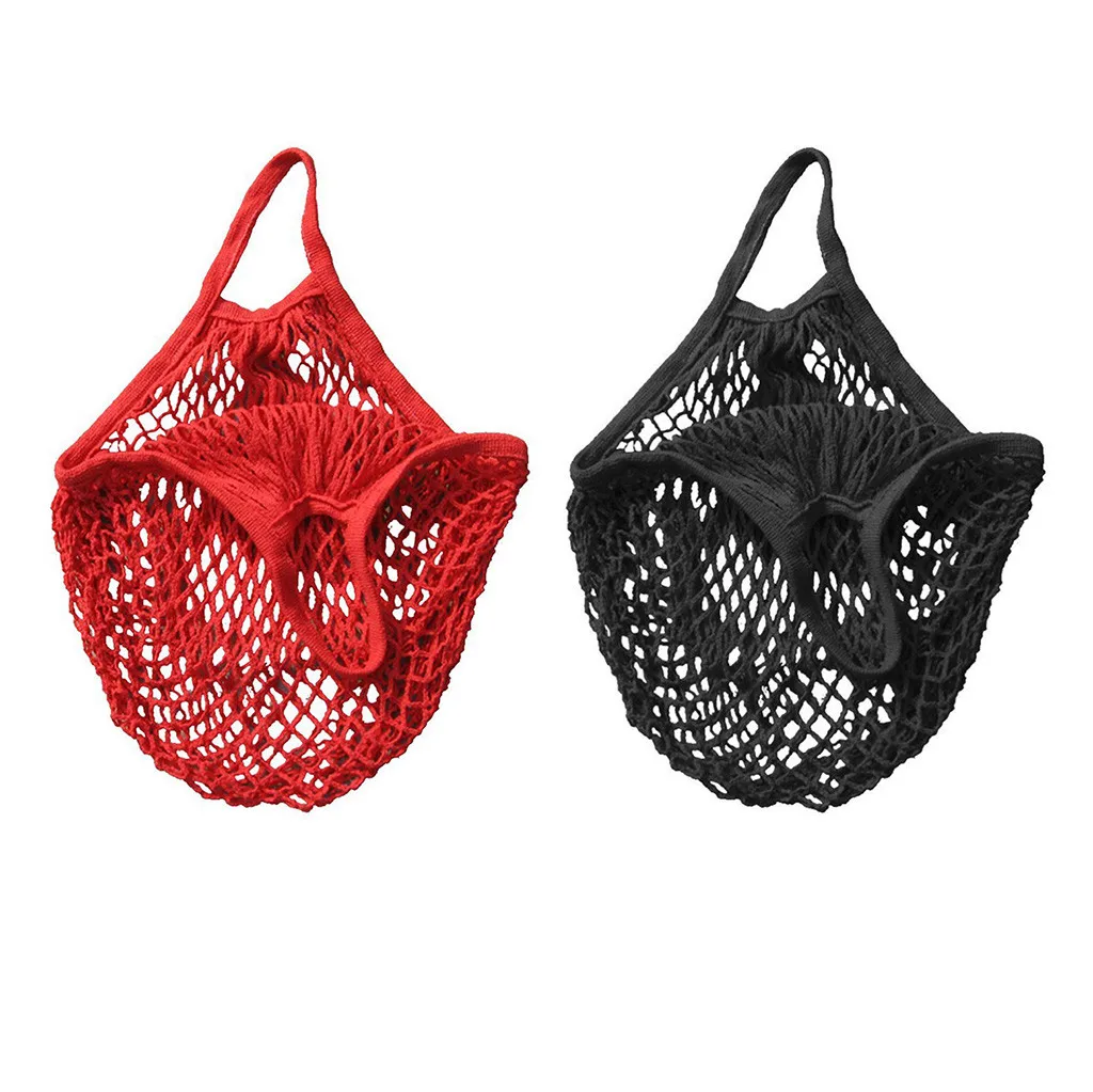 2PCS 2 шт. сумка для покупок Сетчатая Сумка черепаха сумка через плечо сумка для хранения фруктов сумка-тоут для женщин девочек многоразовая упаковка - Цвет: 2PCS