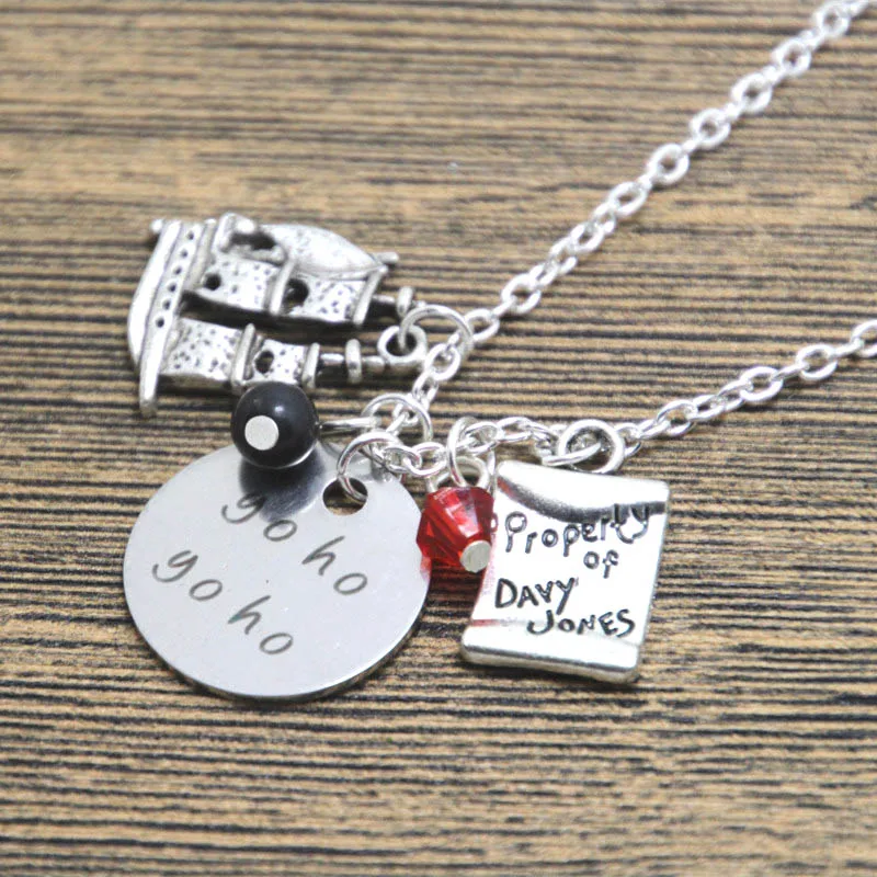 12pcs/lot Caribbean Pirates Inspired Necklace Yo Ho Yo Ho Pirate