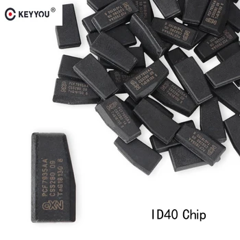 

KEYYOU 1PCS For Vauxhall Opel Astra Vectra Zafira ID40 4D40 Carbon Chip T12 40 Bits Remote Car Key Transponder Chip