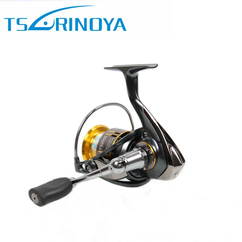 Pesca спиннинговая Рыболовная катушка Tsurinoya FS2000 Deep Spool9+ 1BB 5,2: 1 металлическая катушка с алюминиевой ручкой