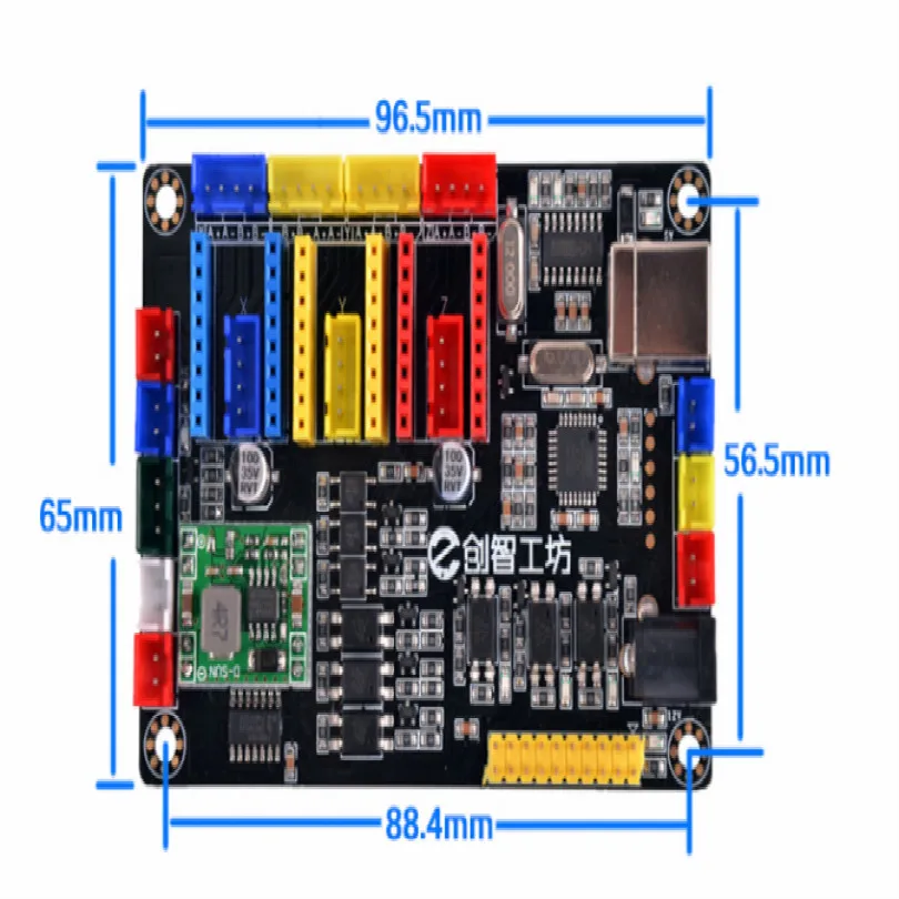 GRBL input DC 12v V6 laser engraving machine Board Control panel 3 axis mach3 cnc controller x y z axis cnc Support English