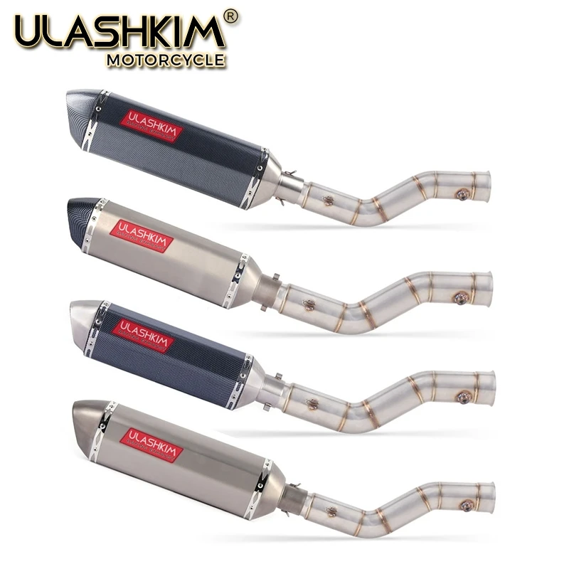 

Motorcycle Exhaust Muffler Escape Full System Middle Link Pipe Slip On For yamaha YZF1000 YZF R1 2009 2010 2011 2012 2013 2014