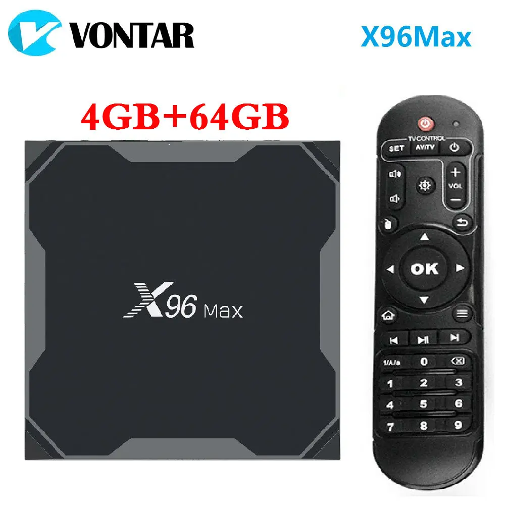 Android 8,1 caja de TV X96 Max Amlogic S905X2 4 K Media Player 4 GB RAM 64G X96Max DDR4 QuadCore 2,4G y 5G Dual Wifi pk T9 H96 MAX Plus - 2