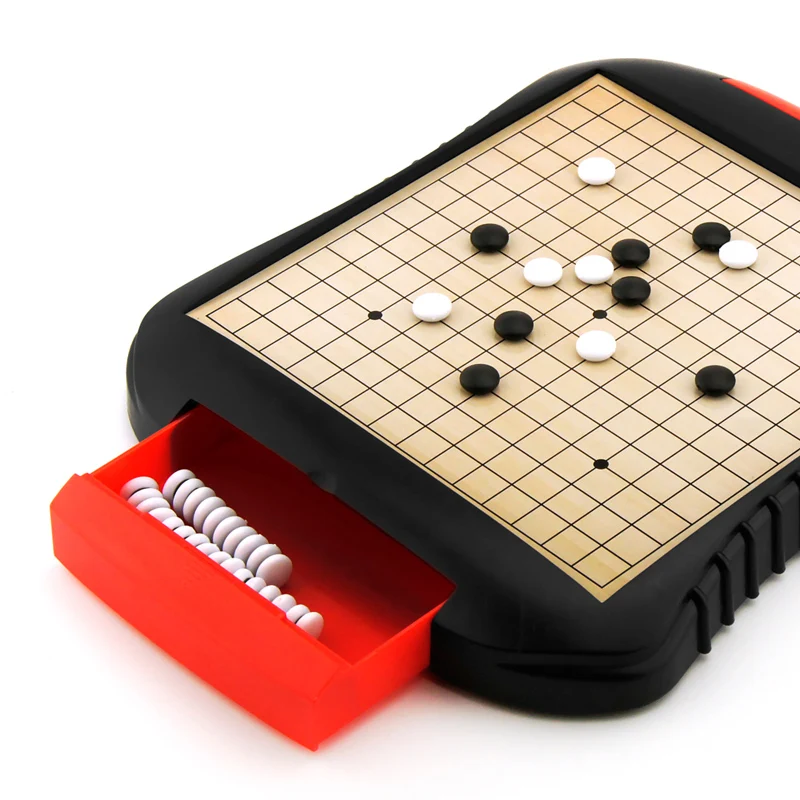 Ящик стиль доска Gomoku Gobang шахматная игра Магнитная дорожная портативная Baduk Магнитный Шахматный набор Weiqi для друзей детский подарок