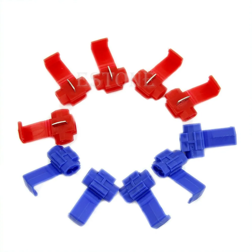 

OOTDTY 10pcs Scotch Lock Quick Splice 18-14 AWG Wire Connector