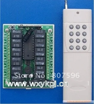 

Free Shiping 12 CH DC12V 3000m RF Wireless Remote Control System / Radio Switch Transmitter & Receiver