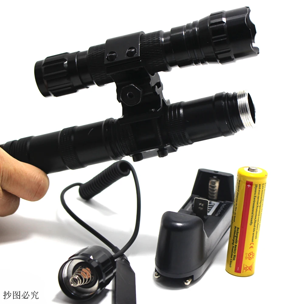 Tactical Flashlight 2000 lumens CREE XM L T6 L2 LED 501B Hunting Torch