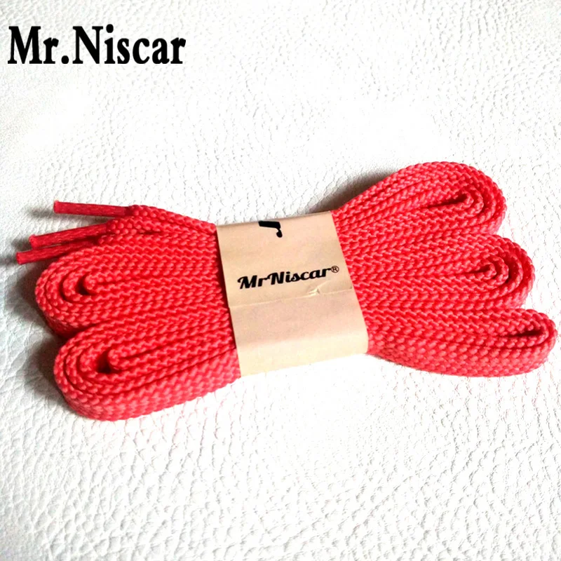 

Mr.Niscar 1 Pair Hot Sale Watermelon Red Flat Shoelaces Men Women Polyester Shoe Laces shoestring Cord for Casual Shoes Sneakers