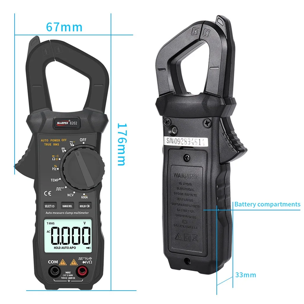ET8202 Digital Multimeter LCD AC/DC Ammeter Resistance Capacitance Tester New Arrival Dropshipping
