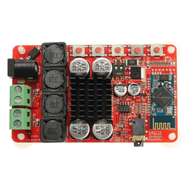

New Arrival 50W+50W TDA7492 CSR8635 Wireless bluetooth 4.0 Audio Receiver Amplifier Board NE5532 Preamp