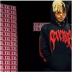 BF LUCKYFRIDAYF Xxxtentacion месть крутые худи для мужчин/женщин Горячая Распродажа свитшоты Рэппер хип хоп свитшот с капюшоном 4XL