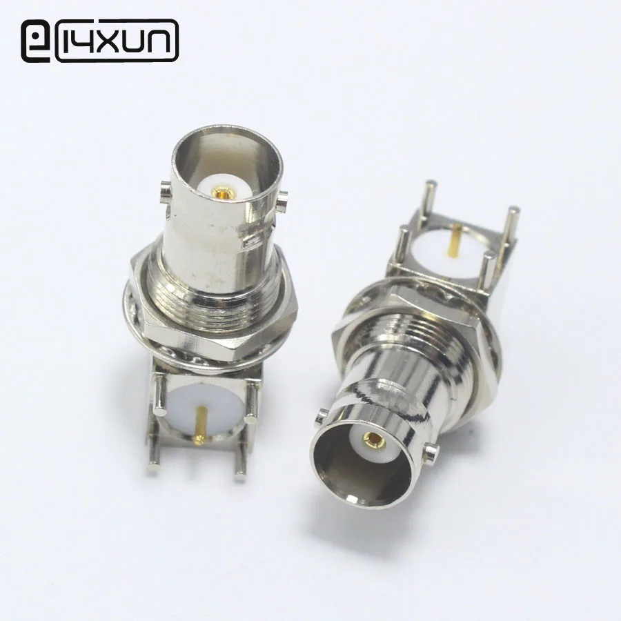 EClyxun 1 шт. медный разъем 50R BNC коаксиальный Q9 PCB панель монитор видеоразъемы для