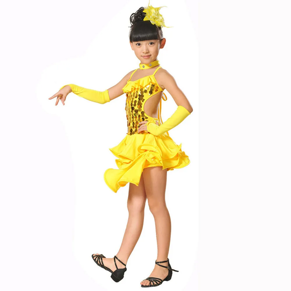 ARLONEET платье принцессы для маленьких девочек; платье для латинских танцев; эластичная ткань; вечерние костюмы для бальных танцев; W0205