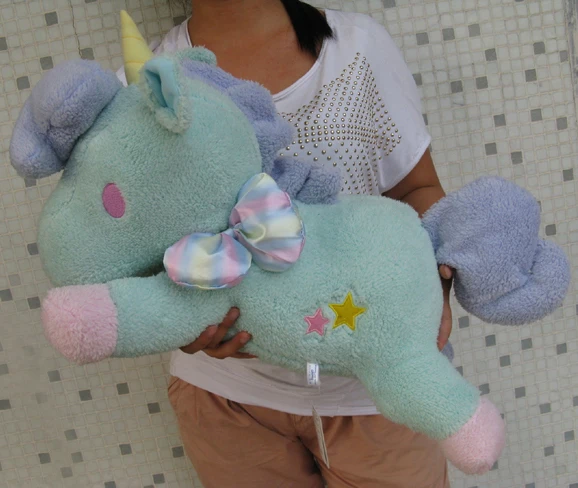 

Sanrio Little Twin Stars Blue Unicorn Stuffed Plush Doll 23"Large Pillow Cushion free shipping