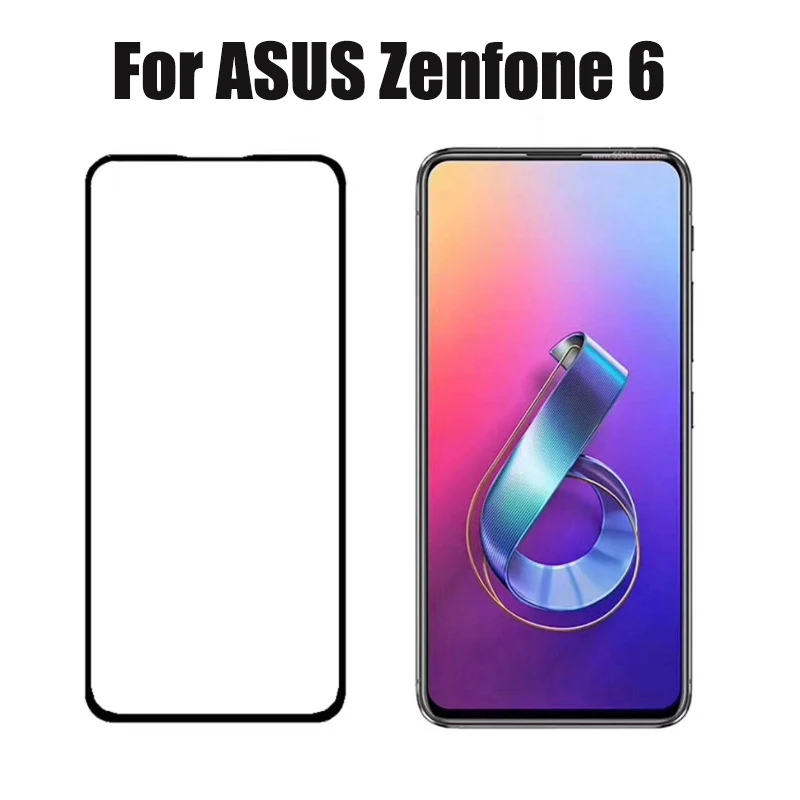 Закаленное стекло с полным покрытием для Asus Zenfone 6 6Z 2019 ZS630KL Защитная пленка |