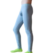 Для мужчин подштанники плюс бархат Термальность Нижнее белье Плавки Для мужчин s теплые штаны мода сексуальное нижнее белье обтягивающие леггинсы подштанники